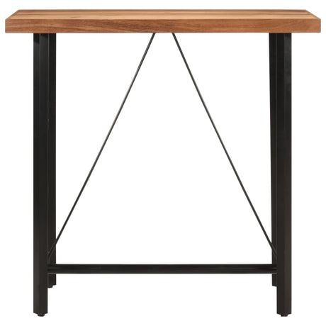 Vidaxl bartafel 110x55x107 cm massief acaciahout en ijzer