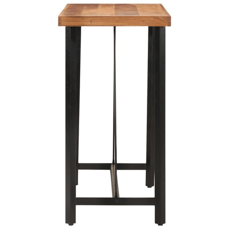 Vidaxl bartafel 110x55x107 cm massief acaciahout en ijzer