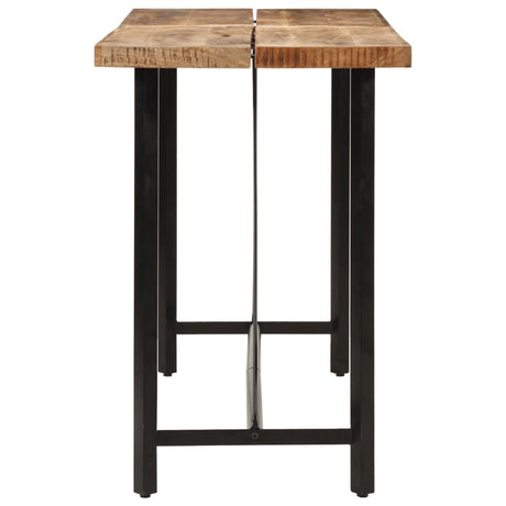 Vidaxl bartafel 150x70x107 cm massief mangohout en ijzer