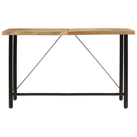 Vidaxl bartafel 180x70x107 cm massief mangohout en ijzer