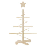 Vidaxl kerstdecoratie kerstboom 75 cm massief grenenhout