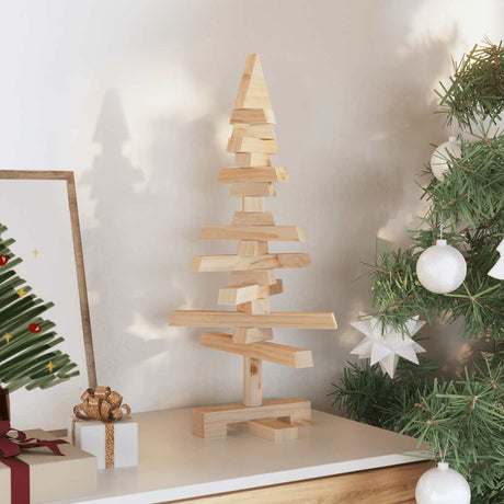 VidaXL Weihnachtsdekoration Weihnachtsbaum 60 cm massives Kiefernholz