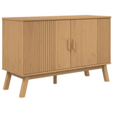 Vidaxl dressoir olden 114x43x73,5 cm massief grenenhout bruin