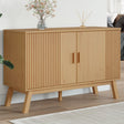 Vidaxl dressoir olden 114x43x73,5 cm massief grenenhout bruin
