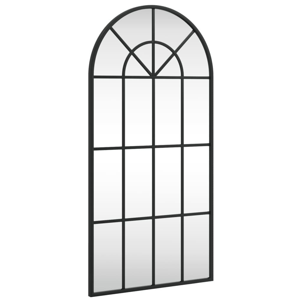 Vidaxx Wandspiegelbogen 40x80 cm Eisen schwarz
