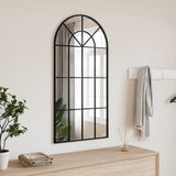 Vidaxx Wandspiegelbogen 50x100 cm Eisen schwarz