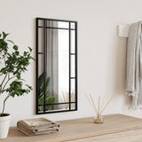 Vidaxx Wandspiegel rechteckig 30x60 cm Eisen schwarz