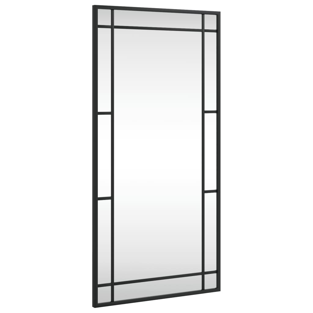 Vidaxx Wandspiegel rechteckig 40x80 cm Eisen schwarz
