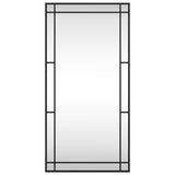 Vidaxx Wandspiegel rechteckig 50x100 cm Eisen schwarz