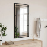 Vidaxx Wandspiegel rechteckig 50x100 cm Eisen schwarz