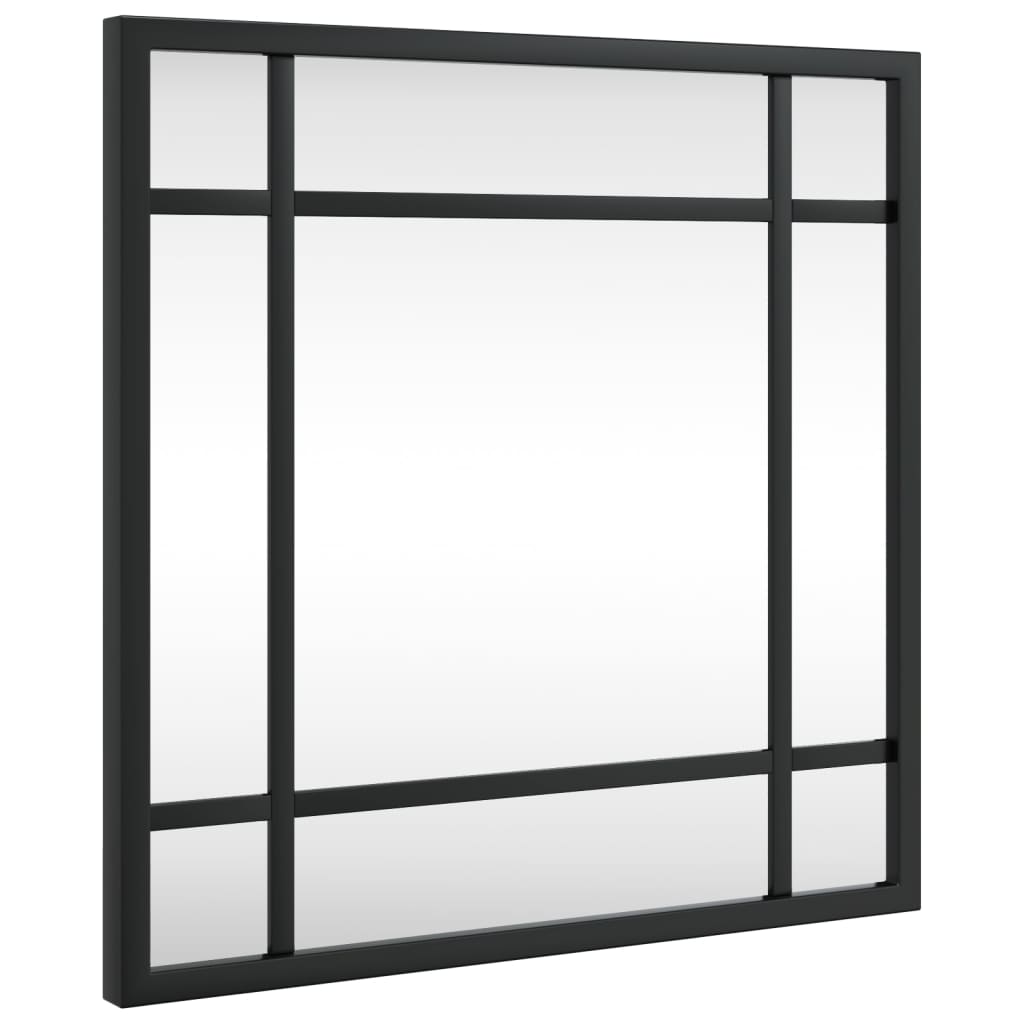 Vidaxx Wandspiegel quadratisch 30x30 cm Eisen schwarz