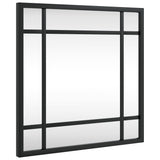 Vidaxx Wandspiegel quadratisch 30x30 cm Eisen schwarz