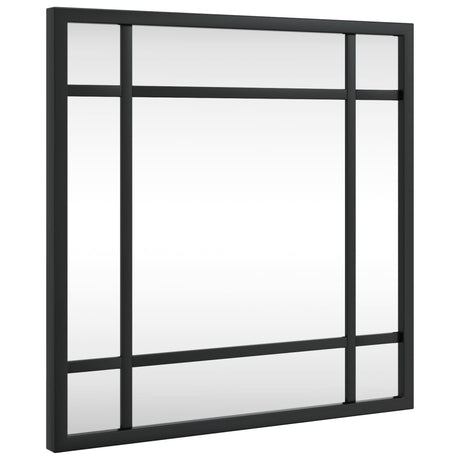 Vidaxx Wandspiegel quadratisch 30x30 cm Eisen schwarz