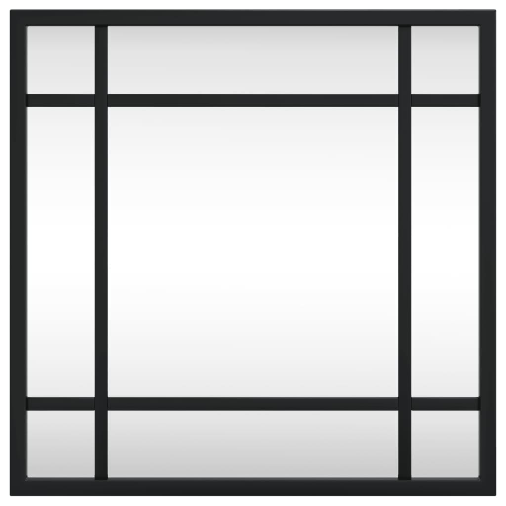 Vidaxx Wandspiegel quadratisch 30x30 cm Eisen schwarz