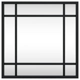 Vidaxx Wandspiegel quadratisch 30x30 cm Eisen schwarz