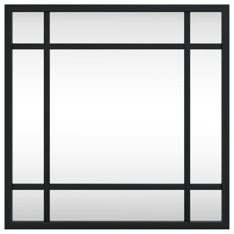 Vidaxx Wandspiegel quadratisch 30x30 cm Eisen schwarz