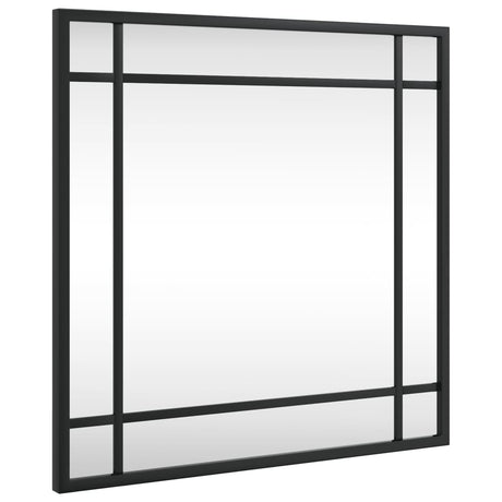 Vidaxx Wandspiegel quadratisch 40x40 cm Eisen schwarz