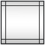 Vidaxx Wandspiegel quadratisch 50x50 cm Eisen schwarz