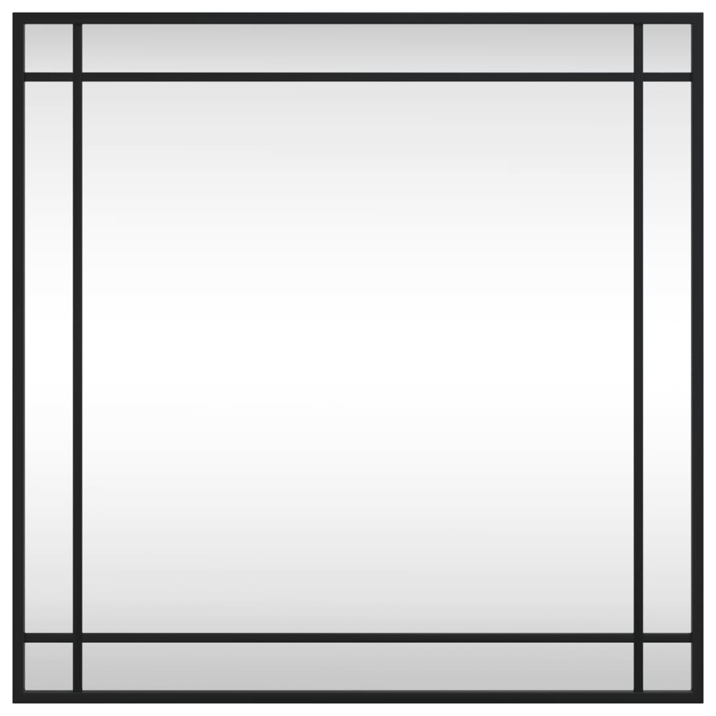 Vidaxx Wandspiegel quadratisch 60x60 cm Eisen schwarz