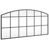 Vidaxx Wandspiegelbogen 100x50 cm Eisen schwarz