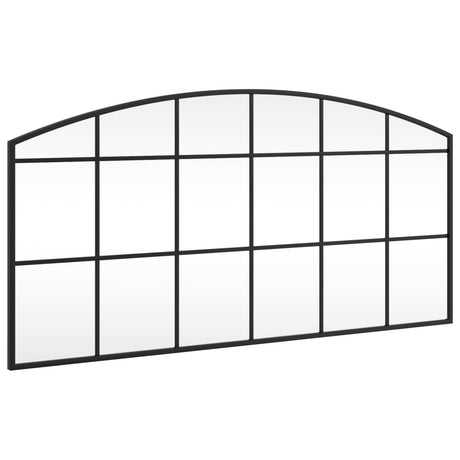 Vidaxx Wandspiegelbogen 100x50 cm Eisen schwarz