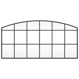 Vidaxx Wandspiegelbogen 100x50 cm Eisen schwarz