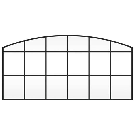 Vidaxx Wandspiegelbogen 100x50 cm Eisen schwarz
