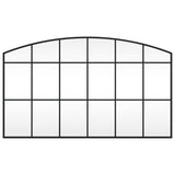Vidaxx Wandspiegelbogen 100x60 cm Eisen schwarz