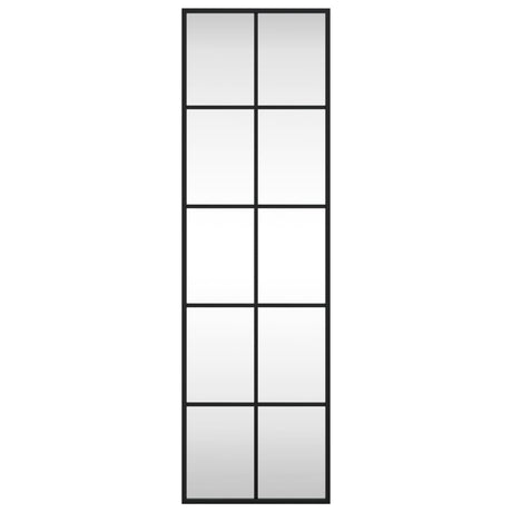 Vidaxx Wandspiegel rechteckig 30x100 cm Eisen schwarz
