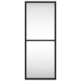 VidaXL Wandspiegel rechteckig 20x50 cm Eisen schwarz