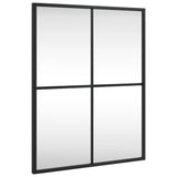 Vidaxx rechteckiger Wandspiegel 40x50 cm Eisen schwarz