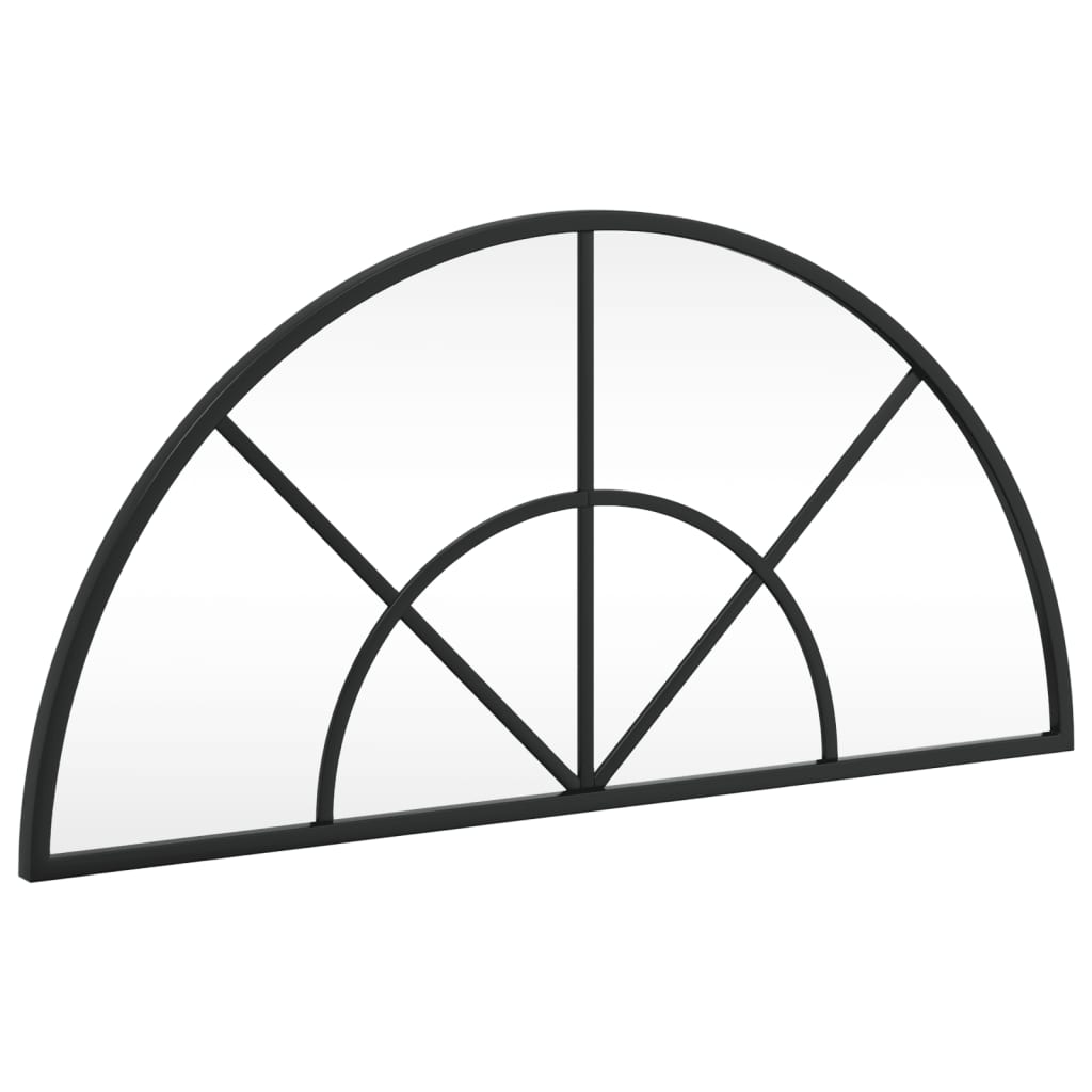 Vidaxx Wandspiegelbogen 60x30 cm Eisen schwarz