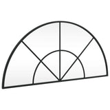 Vidaxx Wandspiegelbogen 80x40 cm Eisen schwarz