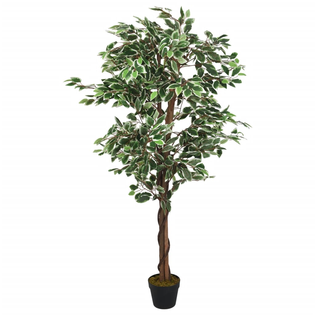 VidaXL Kunstpflanze Ficus 378 Blätter 80 cm grün