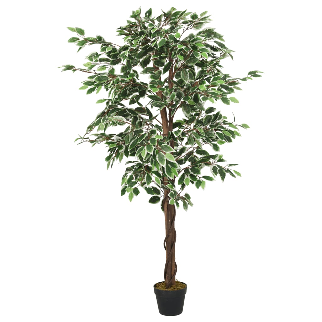 VidaXL Kunstpflanze Ficus 378 Blätter 80 cm grün