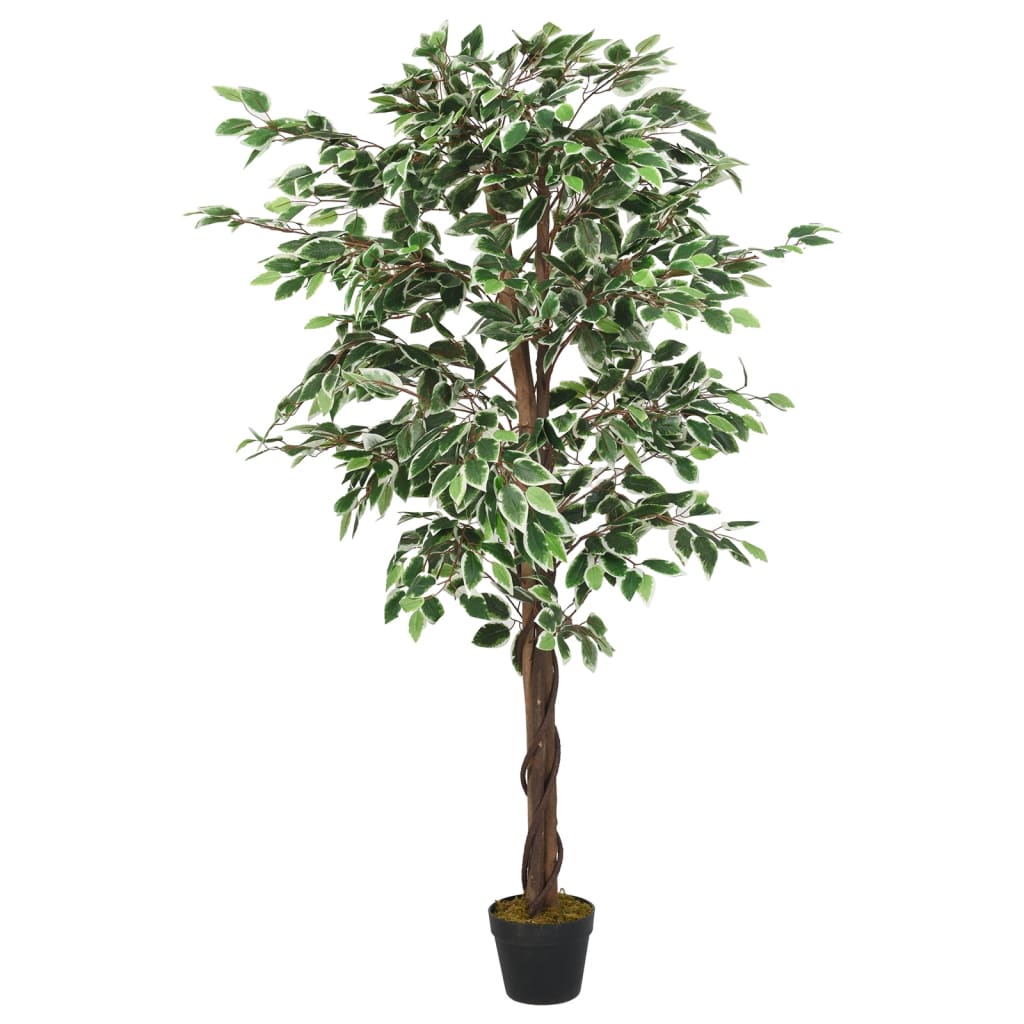 Vidaxx Kunstpflanze Ficus 630 Blätter 120 cm grün