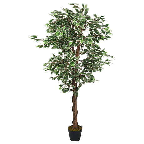 Vidaxl Kunstpflanze Ficus 756 Blätter 150 cm grün