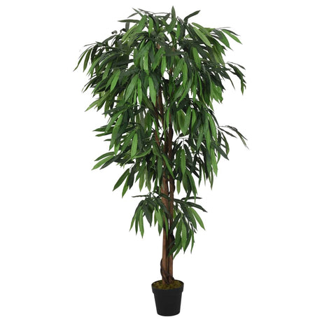 VidaXL Künstliche Mangobaumpflanze 600 Blätter 150 cm grün