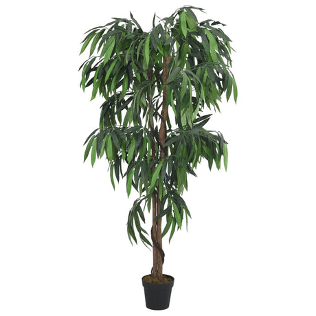 VidaXL Kunstpflanze Mangobaum 900 Blätter 180 cm Grün