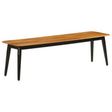 Vidaxl bankje 160x40x45 cm massief mangohout en ijzer