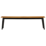 Vidaxl bankje 160x40x45 cm massief mangohout en ijzer