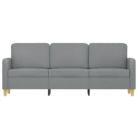 Vidaxl driezitsbank 180 cm stof lichtgrijs