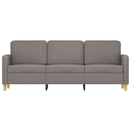 Vidaxl driezitsbank 180 cm stof taupe