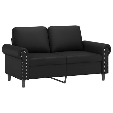 Vidaxl tweezitsbank 120 cm kunstleer zwart