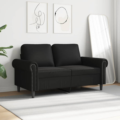 Vidaxl tweezitsbank 120 cm kunstleer zwart