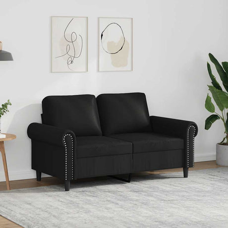 Vidaxl tweezitsbank 120 cm kunstleer zwart