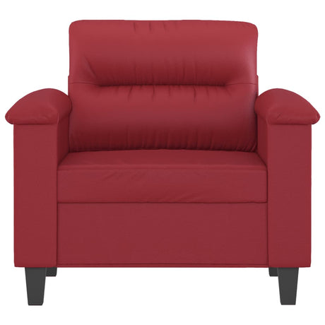 Vidaxl fauteuil 60 cm kunstleer wijnrood