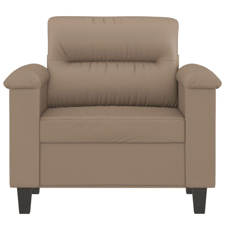 Vidaxl fauteuil 60 cm kunstleer cappuccinokleurig