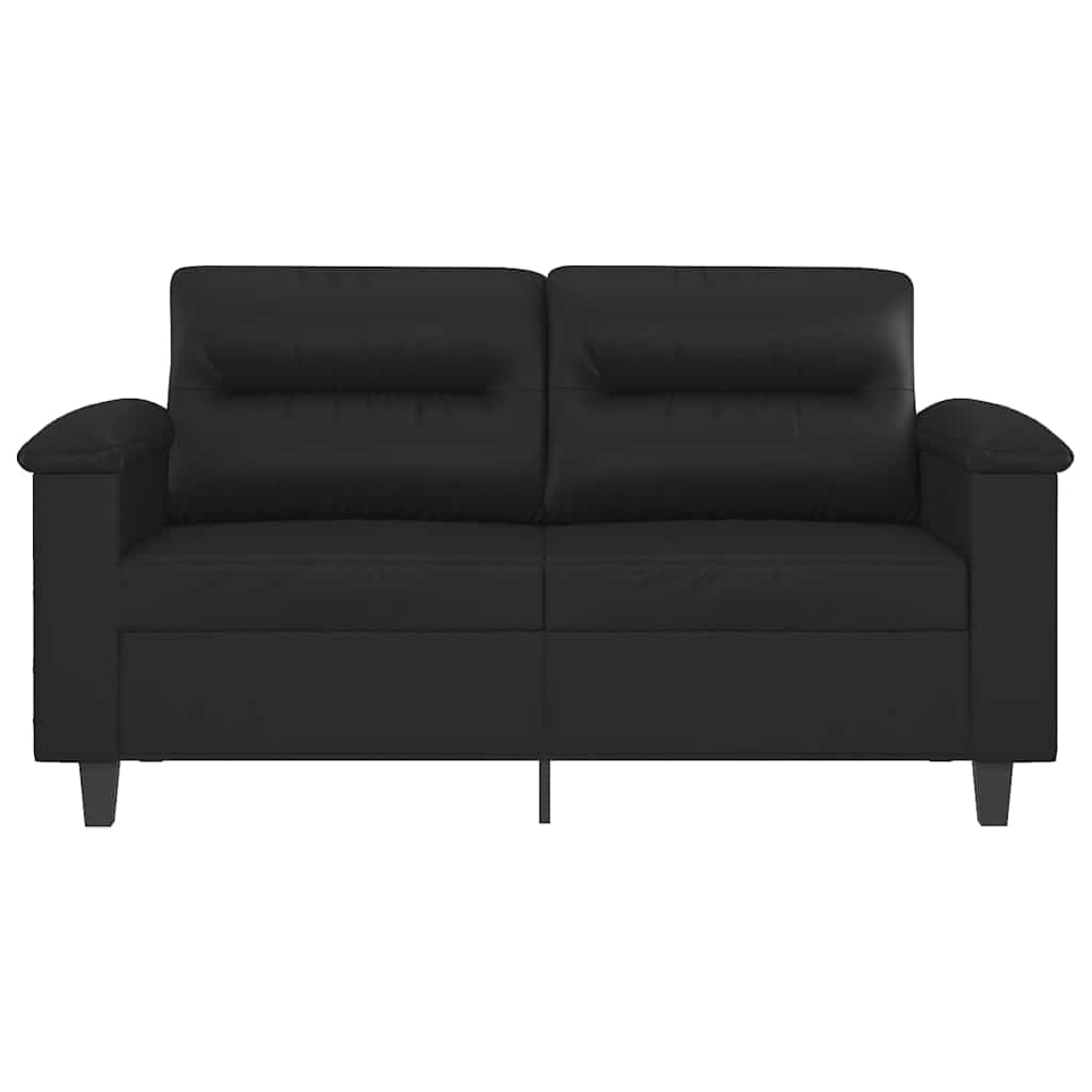 Vidaxl tweezitsbank 120 cm kunstleer zwart