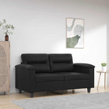 Vidaxl tweezitsbank 120 cm kunstleer zwart